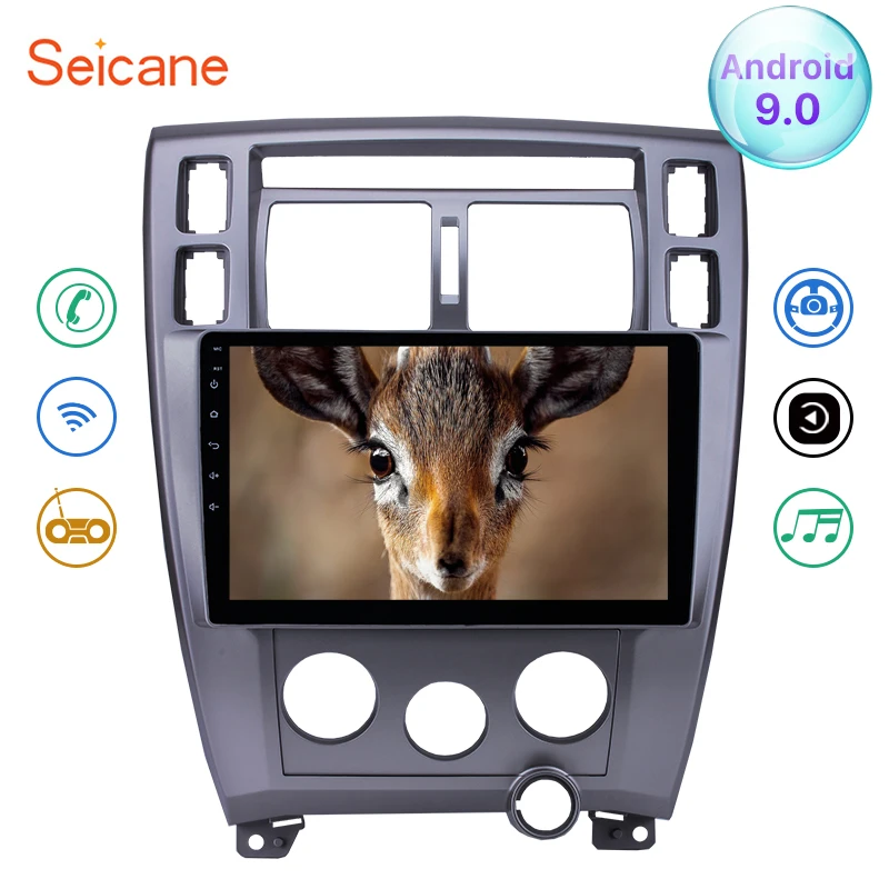 Clearance Seicane Android 9.0 10.1" Car Radio GPS Multimedia Player Head Unit For Hyundai Tucson Left Hand Driving 2006 2007 2008-2013 0