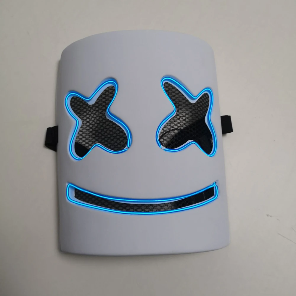

Halloween Mask LED Maske EL Cold Light Festival Performance Party Glowing Mask Makeup Neon Maska Cosplay Costume Accessory Masks
