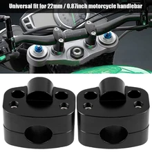 2 шт. Мотоцикл Универсальный 22 мм Руль управления для мотоциклов Передачи фиксированный код Клип держатель кода стояк зажимы 22 мм/0,87