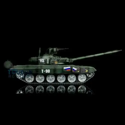 Henglong 1/16 зеленый 6,0 поколения инфракрасный боевой T90 rc Танк 3938 360 револьверная вращающаяся металлическая дорожка W/Link Red Eye