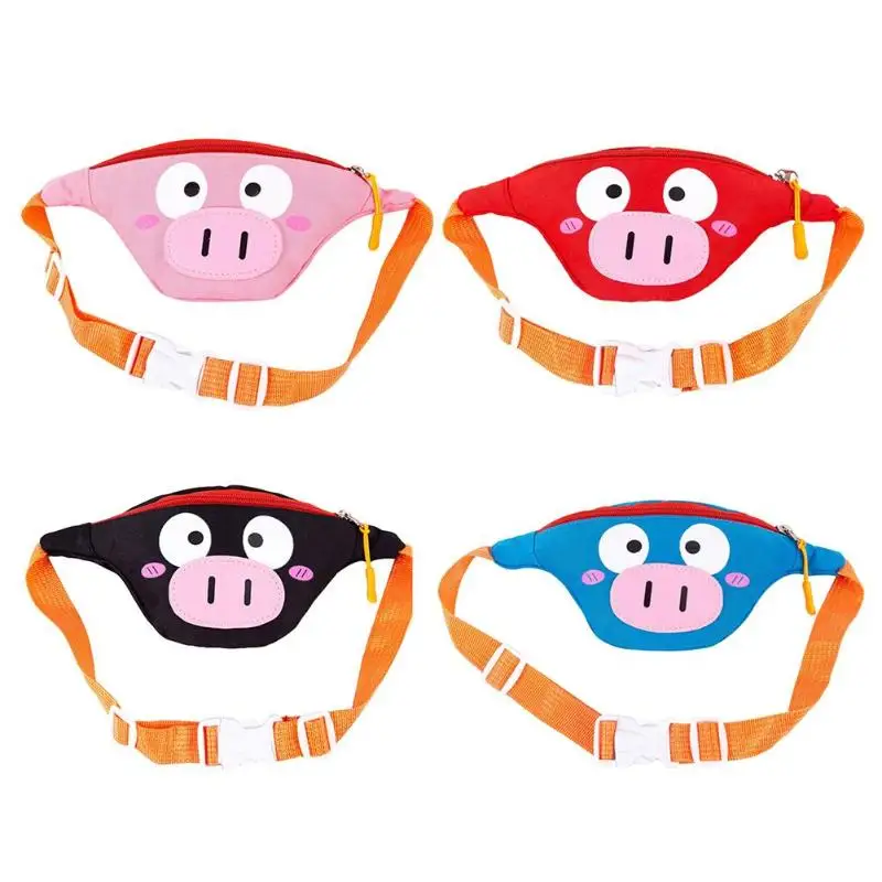 

Children Canvas Waist Packs Kids Zipper Fanny Chest Bags Fashion Boys Girls Baby Korean Style Money Belt Bag
