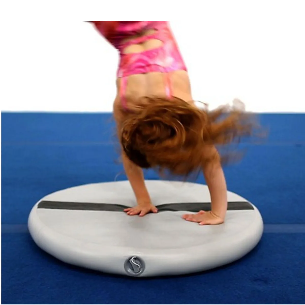 

35/59inch Inflatable Hot Spots Gymnastics Cheerleading Air Track Tumbling Gym Mat with Pump