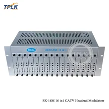 Высококачественный SK-16M 16 в 1 CATV головной модулятор 16 способ CATV модулятор каналы фиксированный канальный модулятор системы