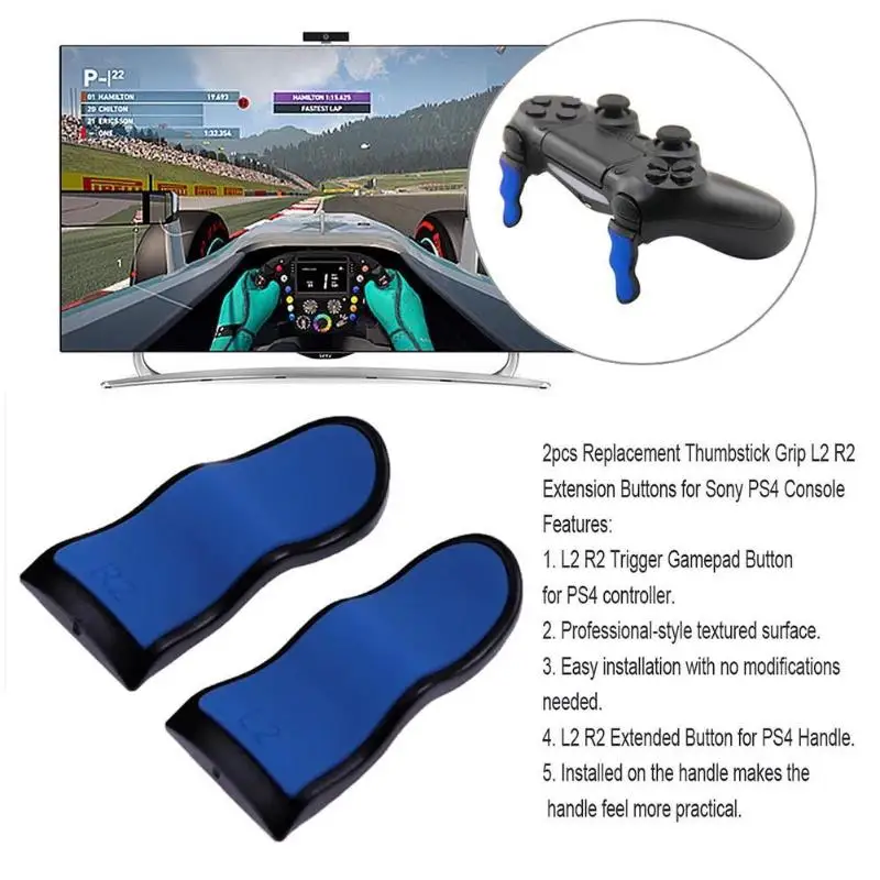 2 шт. Замена накладки для джойстика L2 R2 расширение кнопки sony PS4|Джойстики| |