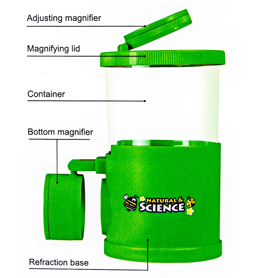 Средство просмотра жуков лупа для насекомых, набор для сбора, детский набор для наблюдения за биологией, обучающая игрушка, научная природа, игрушки для исследования для детей