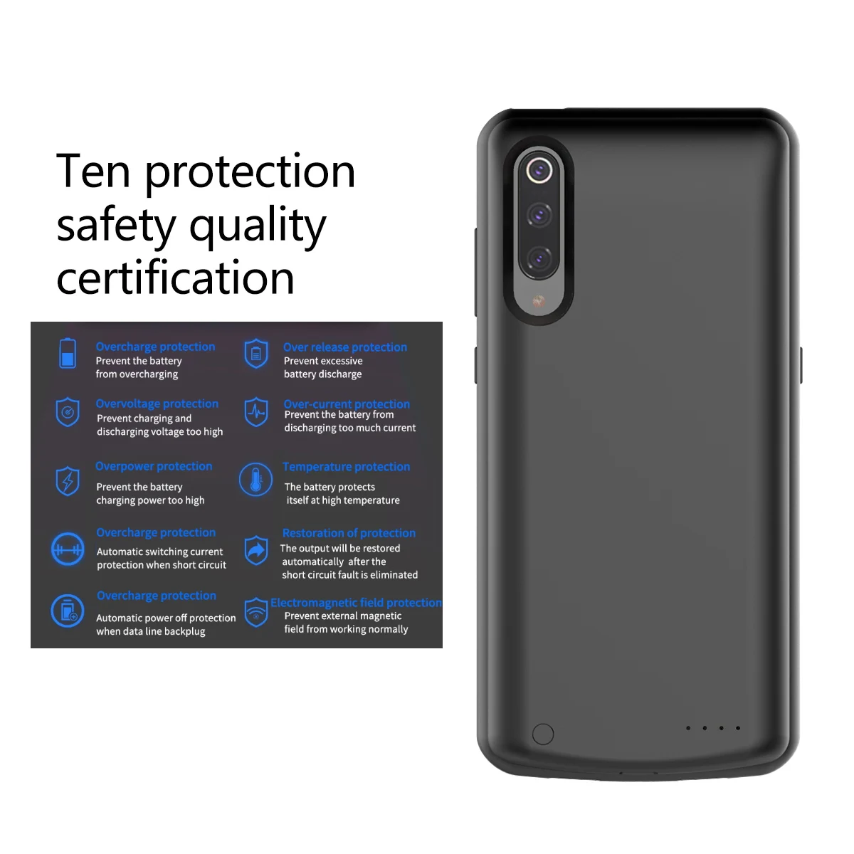 For Xiaomi Mi 9 Mi 9 SE Battery Charger Case 5000mAh Extenal Portable Slim Powerbank Charging Cover For Xiaomi Mi9 Battery Case