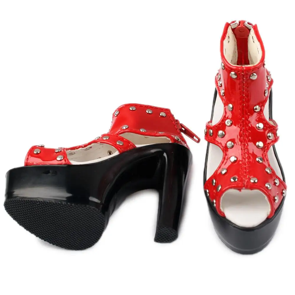 

[wamami] 1/3 Red High Heel Leather Shoes 7.2 Cm SD AOD DOD BJD Doll Dollfie