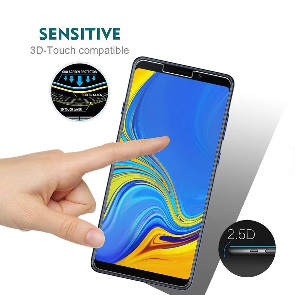 10 шт./партия Bluk для Samsung Galaxy A9 2018 J4 Core J2 core A8S A6S пленка 0 3 мм 2.5D 9H Премиум ЖК экран из