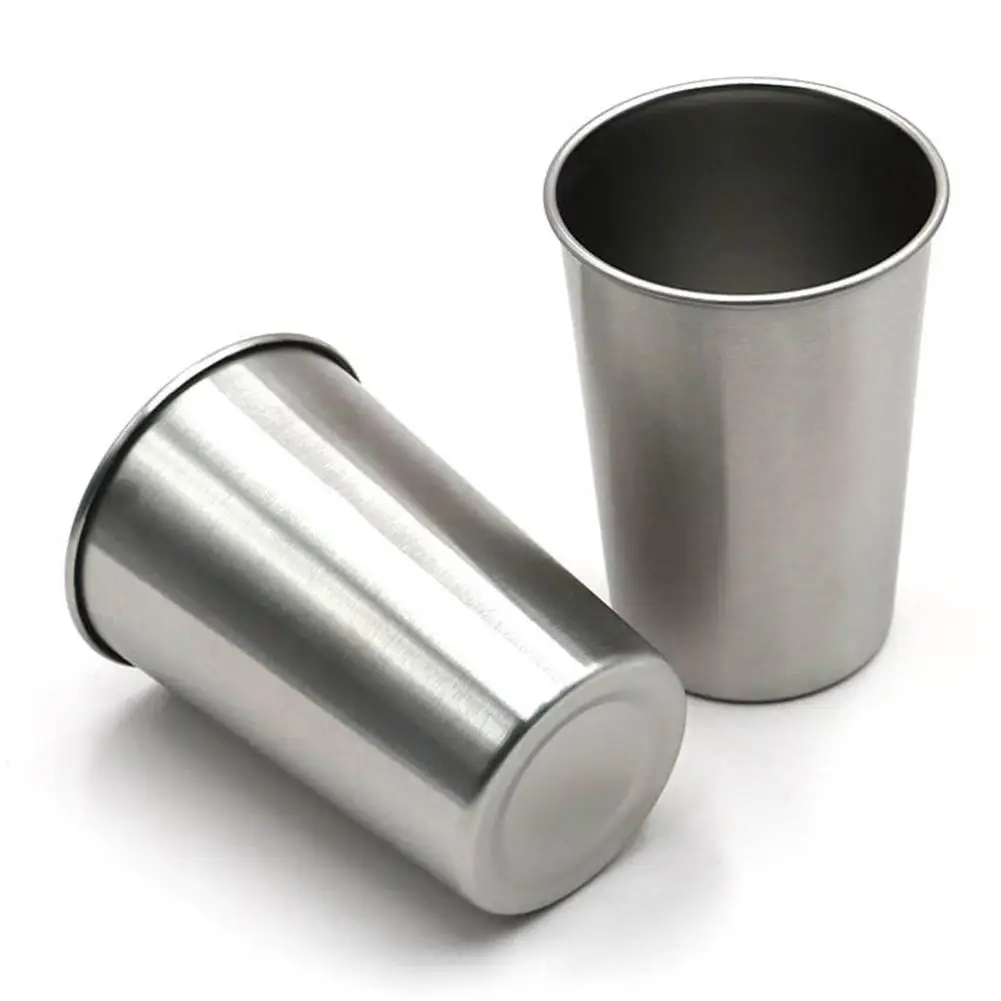 

350/500ml Minimalist Beer Beverage Milk Coffee Tea Mug Cup 304 Stainless Steel Pint Single Wall Cup Tumbler Kitchen Drinkware
