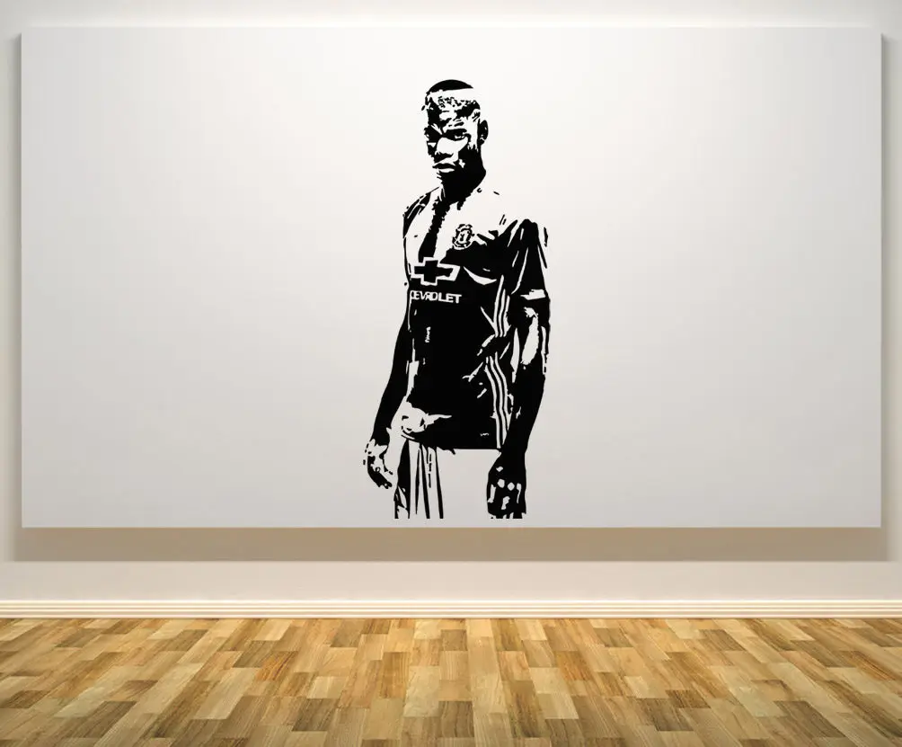 Мода пол Pogba футболист Наклейка на стену домашний Декор Бесплатная доставка|wall