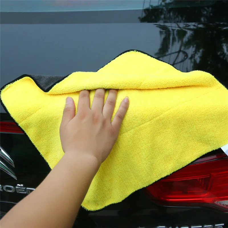 Абсорбирующее полотенце для мытья автомобиля большого размера, микрофибра, коралловый флис, полотенце для чистки, сушильная ткань, супер мягкая многоцелевая ткань для мытья Авто