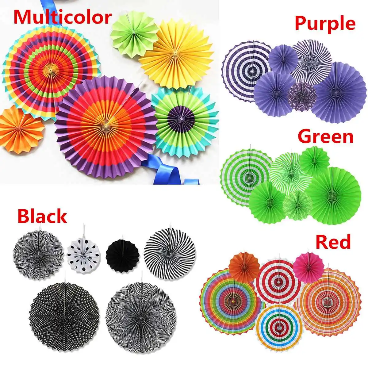 

NEW Islamic Eid Mubarak Party Paper Fan Party Lanterns Paper Banner Garland Ramadan Happy Home Party Decorations