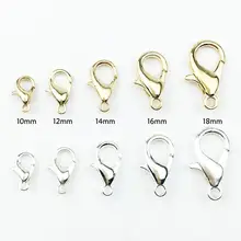 Золотые серебряные амулеты из нержавеющей стали застежка-карабин для самостоятельного изготовления ювелирных изделий ручной работы брелок ожерелья Аксессуары