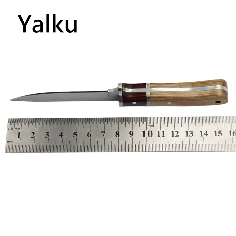 Yalku المحمولة سكينة سرفايفل مع النايلون حقيبة سكينة تكتيكية شفرة مثبتة سكين جيب في الهواء الطلق أداة تخييم شفرة ثابتة الصيد