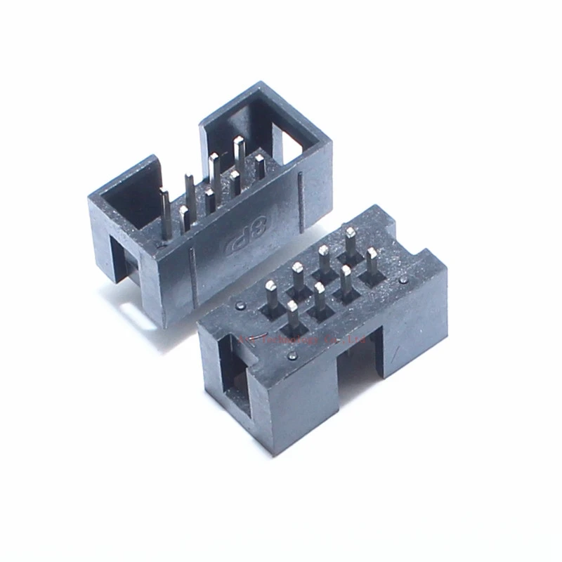 5 шт. dc3 8p 2 54 мм Шаг JTAG ISP гнездо прямой idc коробки заголовки PCB разъем двухрядный 2x4PIN
