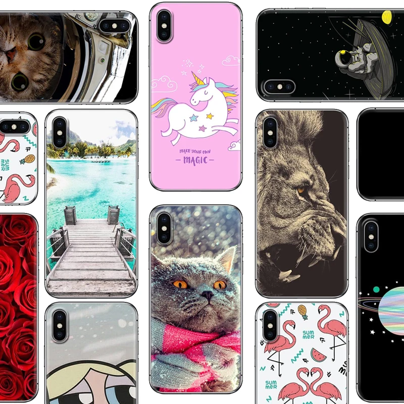 

Cute Phone Case for Alcatel Pixi 4 Plus Power 1C 1X 3 7 3C 3V 3X 5 U5 Plus Art Painted TPU Silicone Soft Case