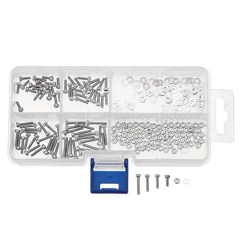 

Suleve M2SH1 240Pcs M2 Hex Socket Cap Head Screw 304 Stainless Steel Washer Nut Assortment