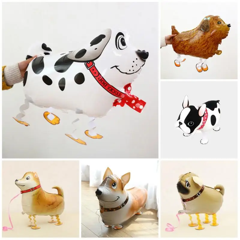 

10 PCS / Pack Retail Dachshund Sausage Dog Walking Balloon Lovely Dog Aniaml Party Balloons Cartoon Animals Foil Helium Kids Toy