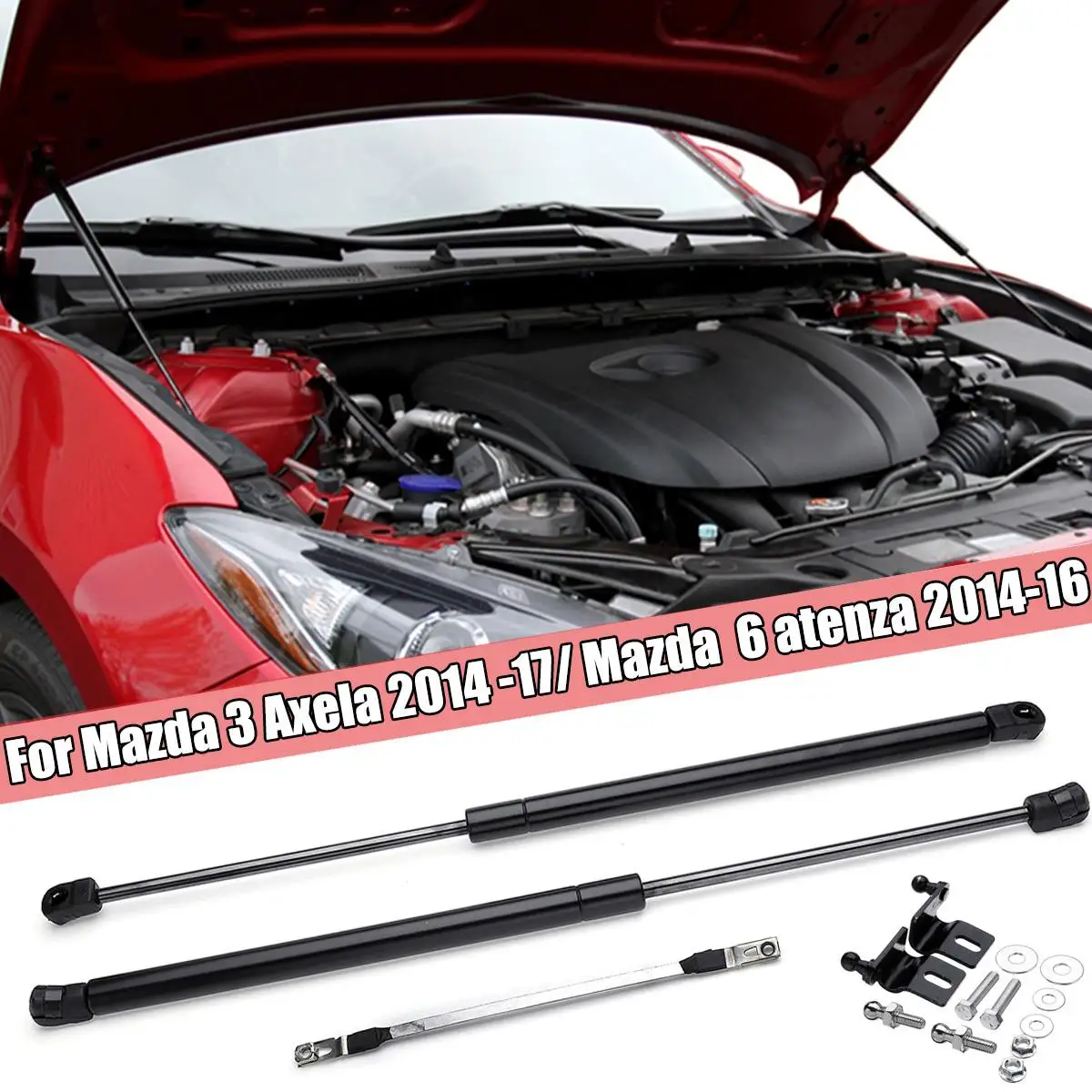 

Hood Shock Damper Engine Cover Supporting Auto Gas Spring Struts Lift Damper For Mazda 3 Axela/6 atenza 2014 -2017