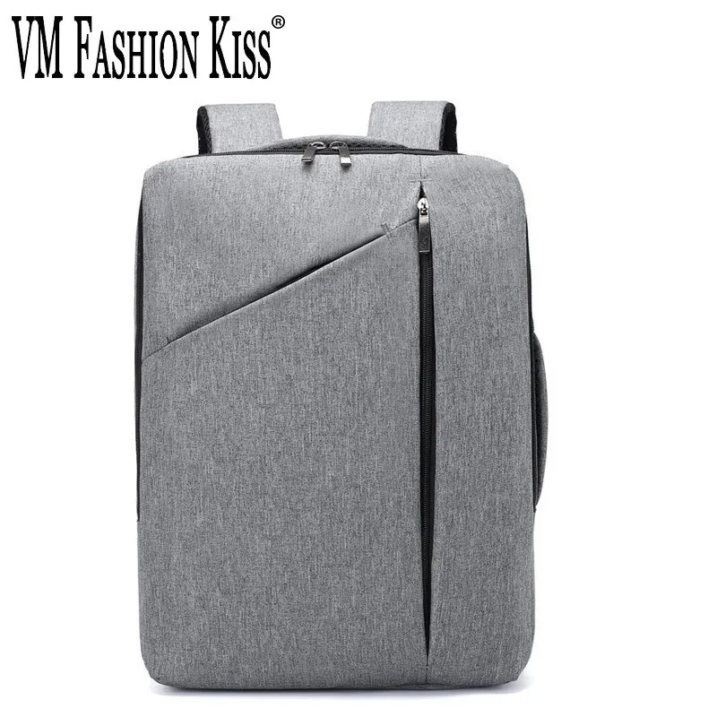 

VM FASHION KISS Male Business Affairs Nylon Notebook Computer Bag Travel Multifunction Both Shoulders Laptop Backpack Bagpack