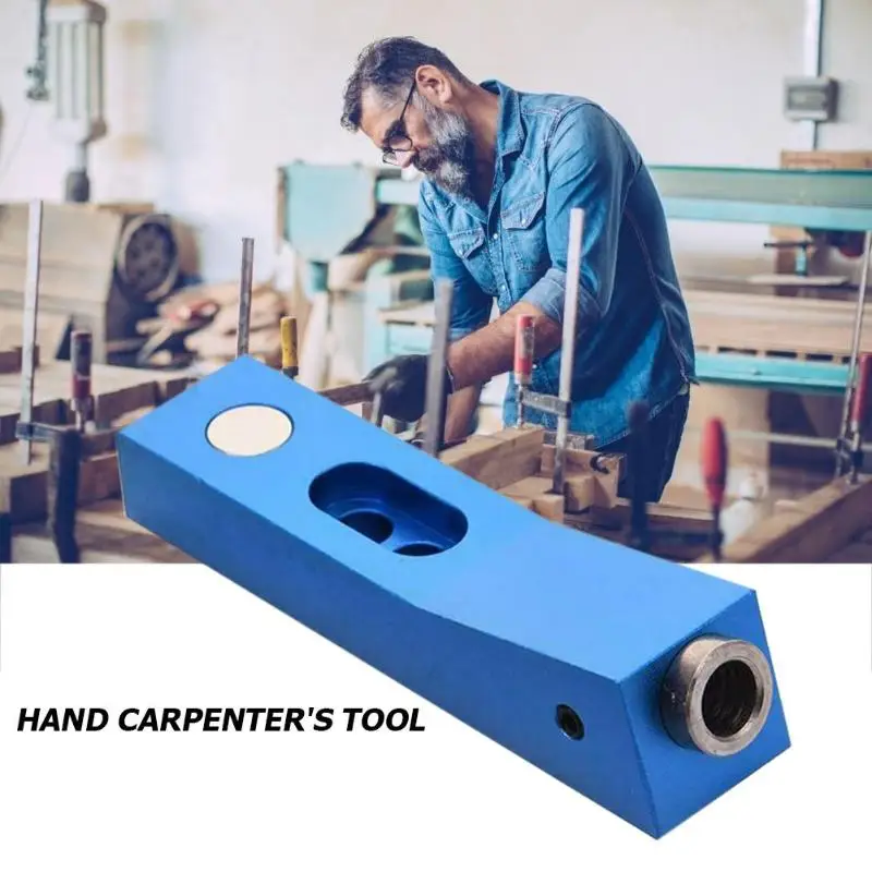 Woodworking Pocket Hole Jig Kit Angle Drill Guide Set Hole Puncher Locator Drill Bit Set For DIY Ca