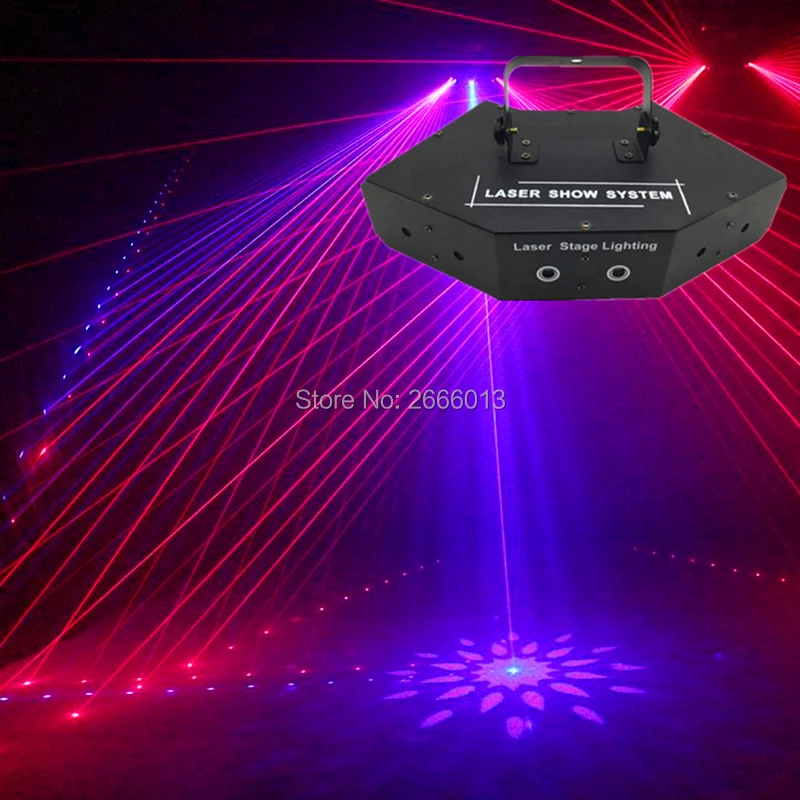 

RGB 6 Lens Scan Laser Light With Patterns/Disco Scanning Laser LightS/Professional Stage DJ Equipment/Beam Stage Lighting Laser