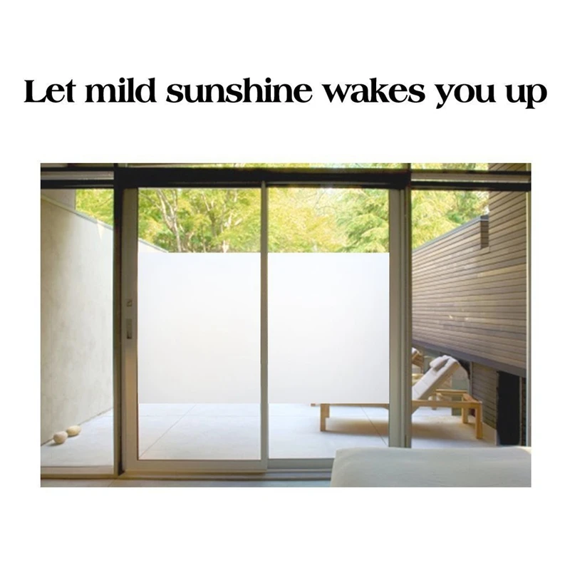 

Frosted Window Film No Glue Self Adhesive Vinyl Static Cling Privacy Glass Door Sticker Bathroom 90 X 200cm / Frosted Glass Foil