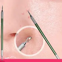 Средство для удаления угрей, прыщей лица, игла для удаления угрей, двухсторонние инструменты для очистки лица из нержавеющей стали