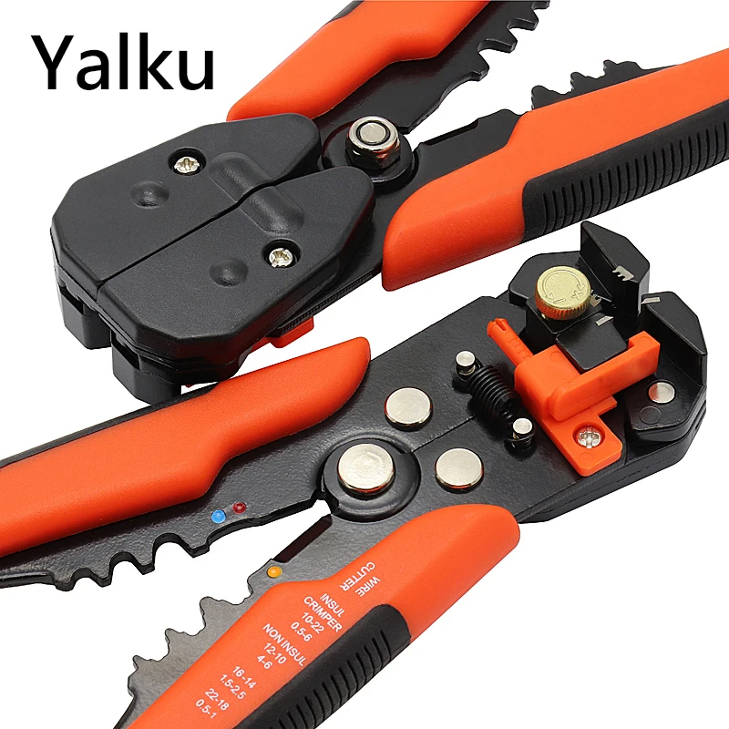 

Yalku Crimper Cable Cutter Automatic wire stripper Pliers Multifunctional wire stripper Pliers Cutting wire Crimp