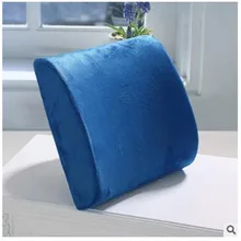 Подушка для боли в спине, поясничная опора для офисного кресла, автомобильная опора для сиденья, подушка с эффектом памяти, синие автомобильные подушки