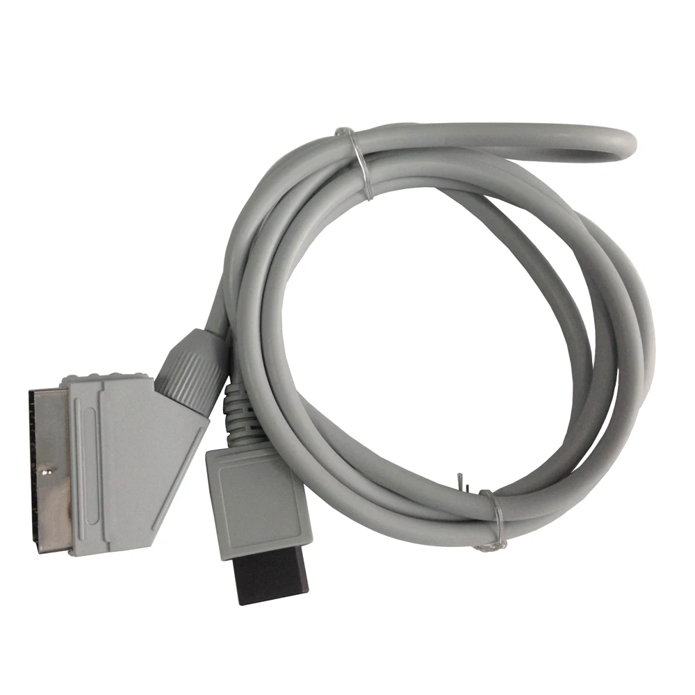 RGB Scart Video HD HDTV AV Cord Cable for Nintendo Wii Video Gamein Replacement Parts