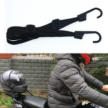 Correas para casco de motocicleta de 60CM, accesorios para motocicleta, ganchos, equipaje, cuerda elástica retráctil, Correa fija, casco de Motos, red para equipaje