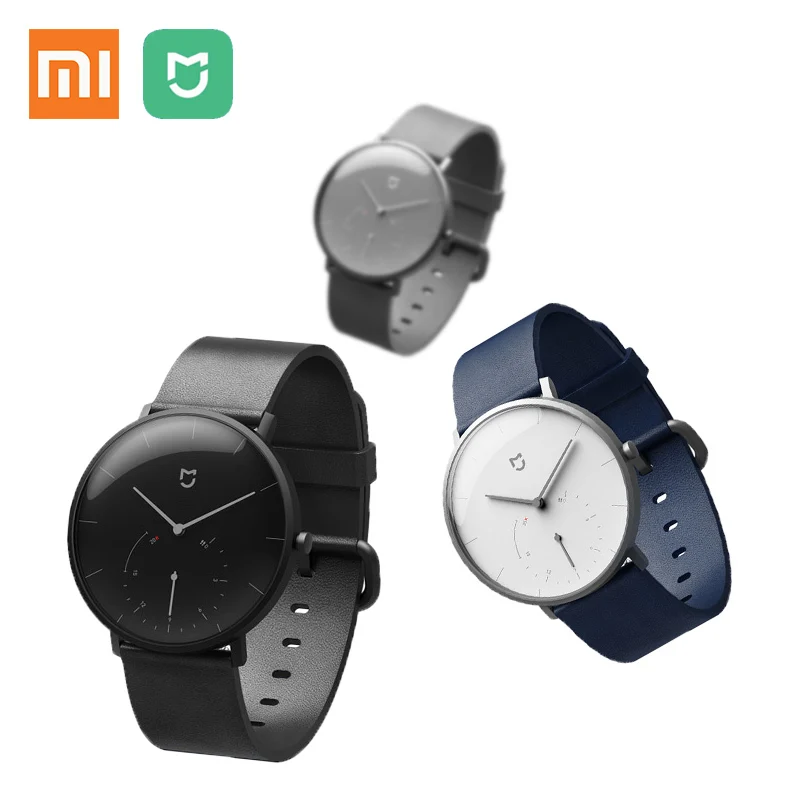 

Xiaomi Mijia Quartz Smart Watch Double Dial Vibration Reminder Pedometer 3ATM Waterproof Men Women Casual Fashion Watch