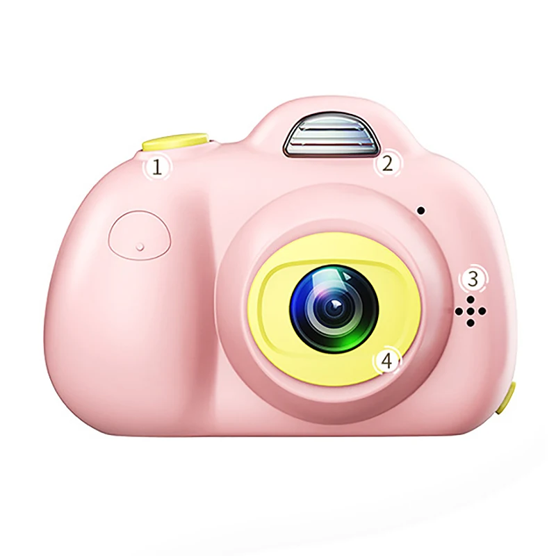 

Hot Deals Cute Children Digital Camera Full Hd 1080P Mini Dual Lens Kids Camera 2Inch 8Mp Slr Video Camera Best Gifts For Kids