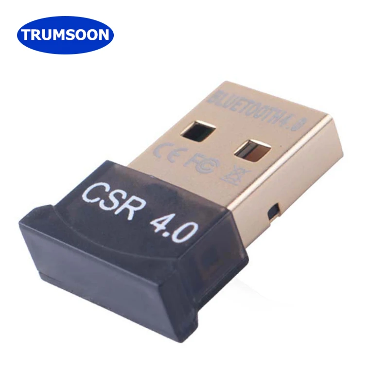 

TRUMSOON USB Dongle Bluetooth 4.0 Receiver Bluetooth Adapter Mini Bluetooth Transmitter for PC Mouse Earphone