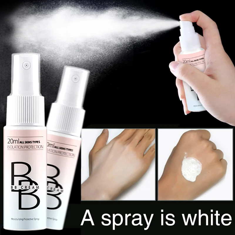 

Portable Newest Spray BB Cream Whitening Concealer Face Care Foundation Base Makeup Cream 20ML Or 50ML