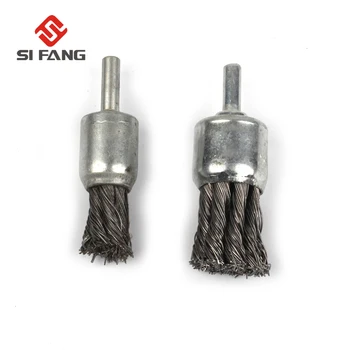 

2Pcs Twist Steel Wire Pen Type Brush Derusting Cleaning For Drill Power Tool