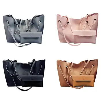 

2pcs/set Maternity Bag Diaper Bag Women Handbag PU Leather Clutch Sling Bag Shoulder Top-handle Bags for Baby Care