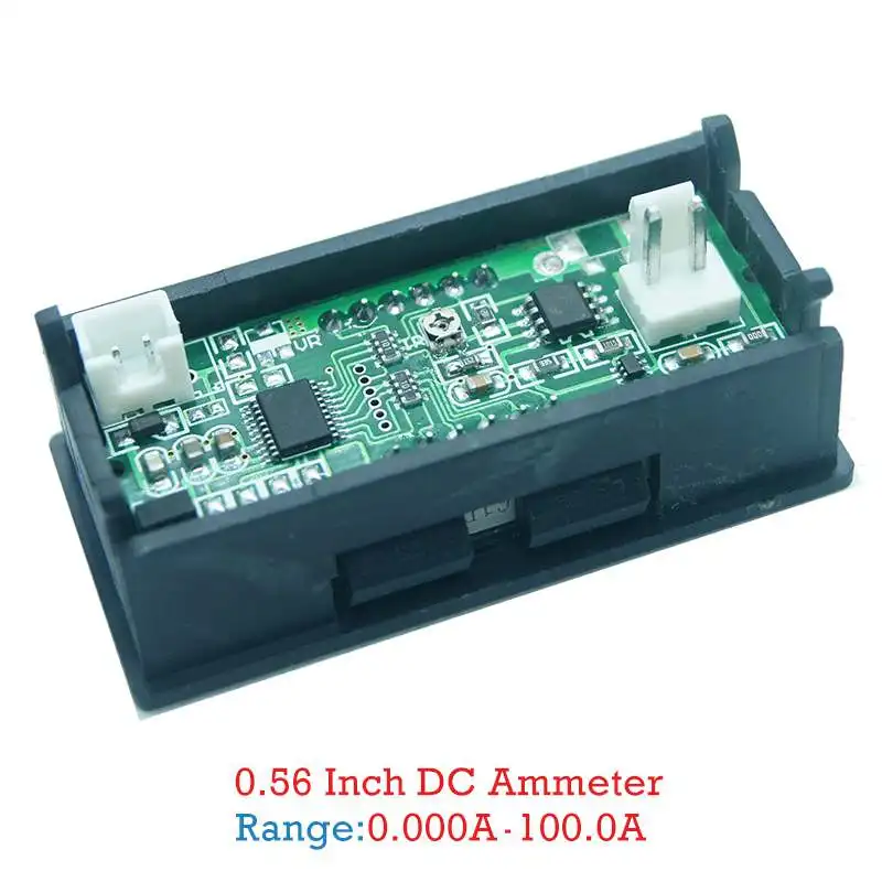 10A 50A 100A мини 0.56in светодиодный 4 бита Амперметр Тестер Панель Amp измеритель тока тестер цифровой амперметр индикатор тестер для автомобиля дома