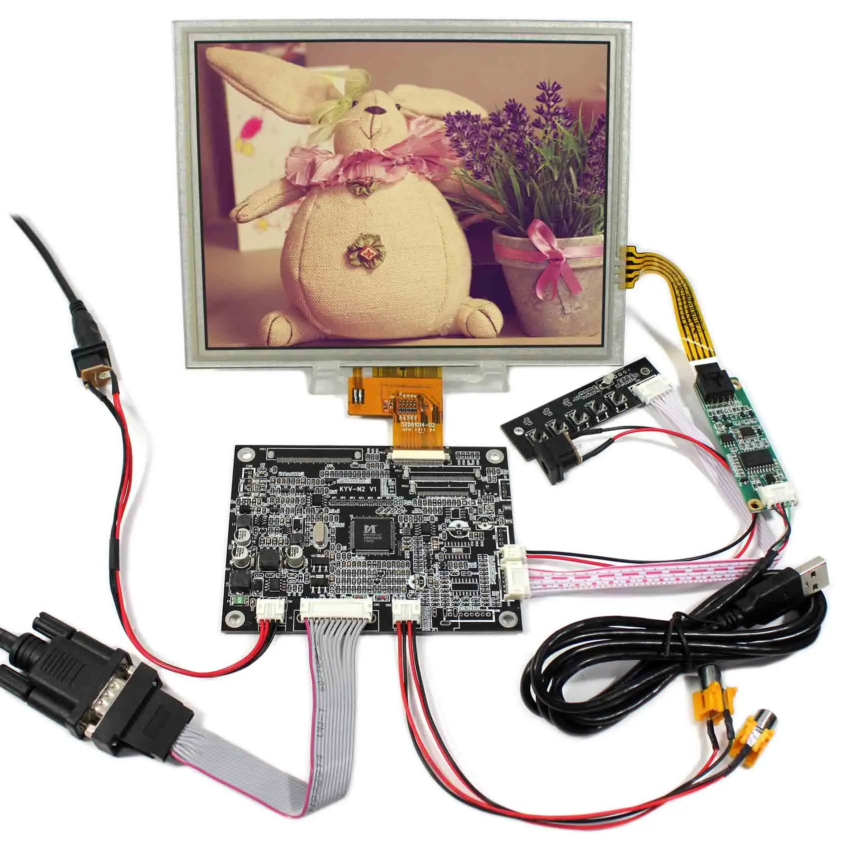 Touch Panel Reversing 8inch IPS LCD Screen VGA AV LCD