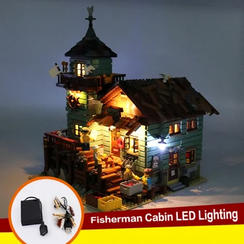 

USB LED Light Component Parts Small Particle Building Blocks Creator DIY Brick Toy for Fisherman's Hut 21310(LED Light Only)