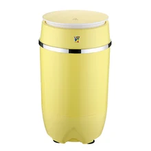 Портативная стиральная машина одностворчатая детская полностью автоматическое колесо домашняя маленькая мини-стиральная машина желтая мини-баррель
