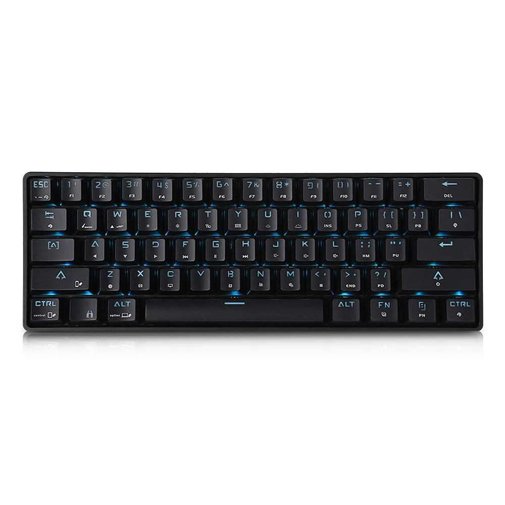 Zeepin DK61 Bluetooth 4 0 Проводная Двухрежимная игровая механическая клавиатура 61 клавиша