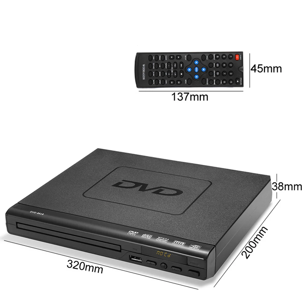 110V 240V USB Portable Multiple Playback DVD Player ADH DVD CD SVCD VCD