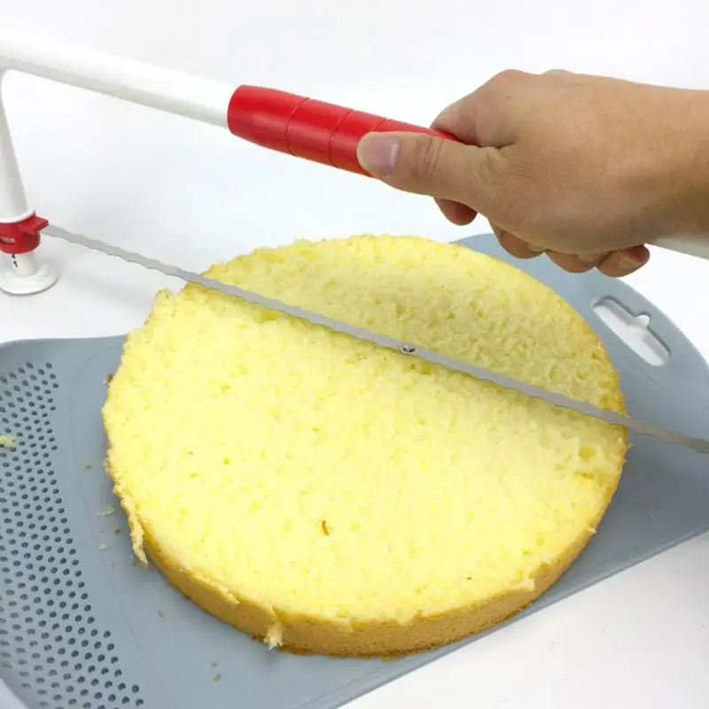 

Stainless Steel Cake Slicer Adjustable Bread Pizza Leveler Cutter Adjustable Bakeware Kitchen Baking Tool Double Line