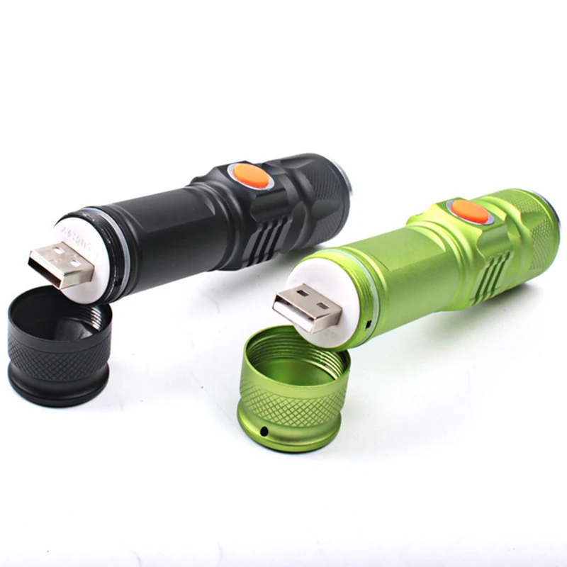 

led flashlight XML T6 Bicycle Accessories USB charging lamp outdoor night riding torch rechargeable Front Bike Light for sale