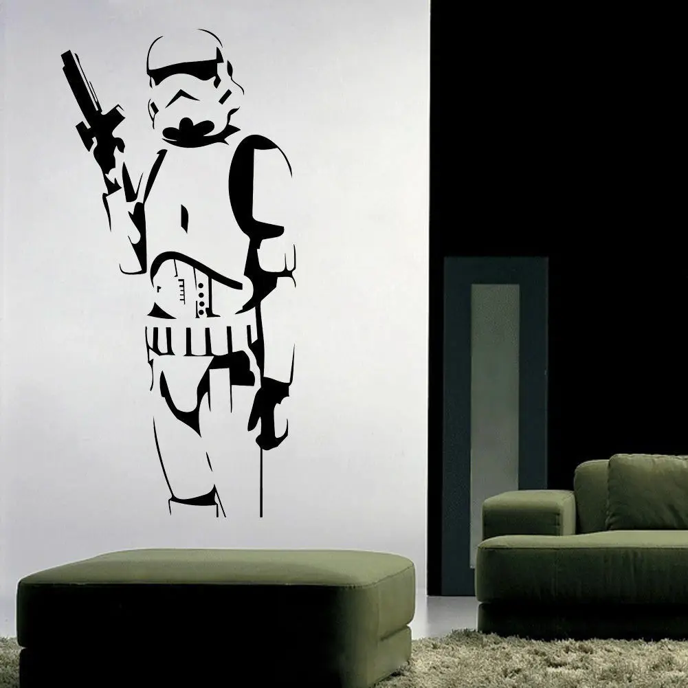 

Star Wars Storm Trooper Wall Sticker Vinyl Decal DIY Kids Bedroom Art Mural Decoration