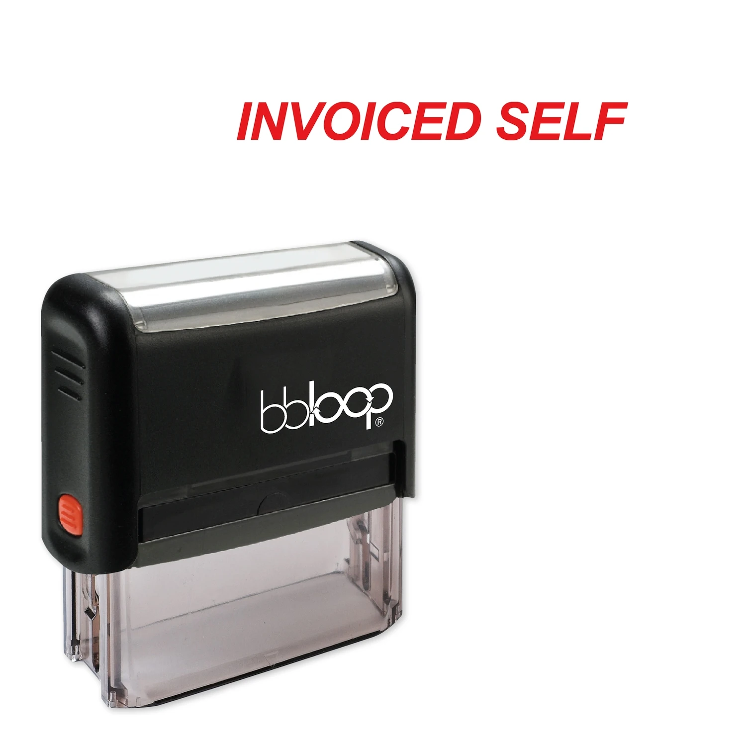 Bbloop Invoiced Self w/Italic block style шрифт и дизайн Self-Ink | Канцтовары для офиса дома