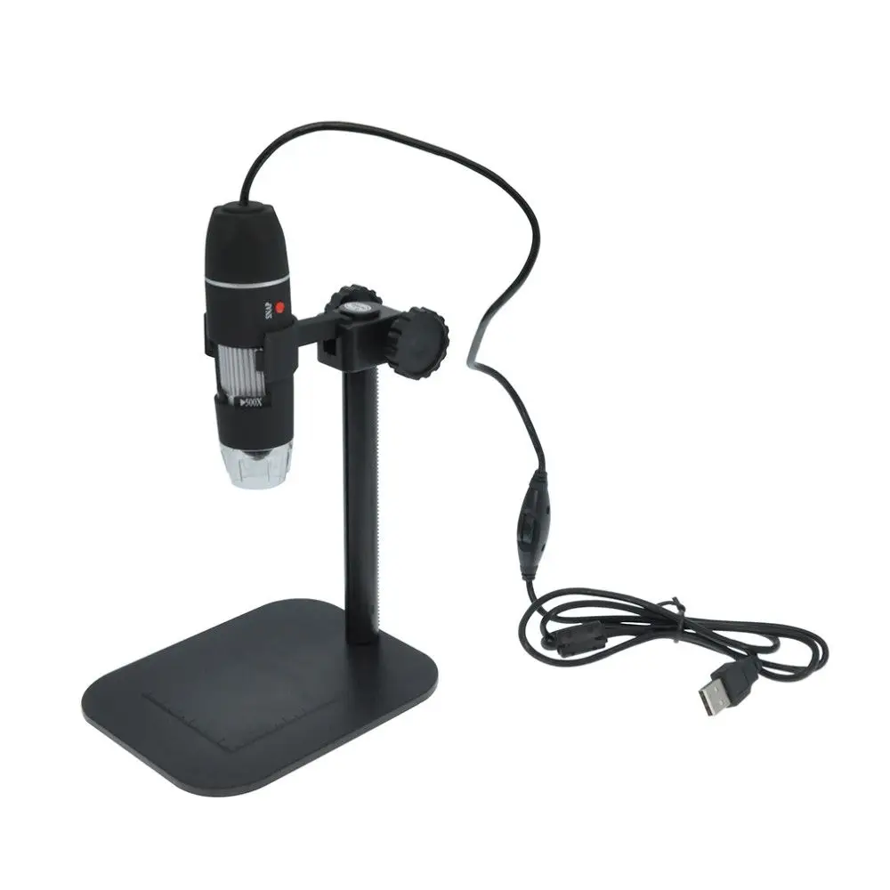 

50X to 500X USB LED Digital Electronic Microscope Magnifier Camera Black Practical Camera Microscope Endoscope Magnifier