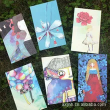 1 шт. иллюстрация рука-Набор открыток каждая девушка имеет мечту 6 штук может быть отправлена